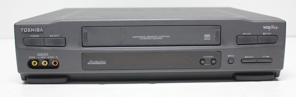 TOSHIBA M-656 VCR VHS Tape Player Recorder 4-Head Hi-Fi Cassette VCR+ Serviced