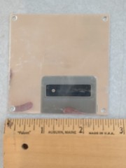 VTG Western Electric Blank Name Plate Badge NOS 2-5/8″ x 2-5/8″