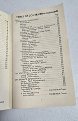 1976 Texas Instruments TI Business Analyst Calculator Owners Manual Original