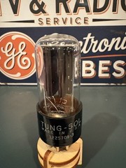 Tung-Sol 5Y3GT VACUUM TUBE BLACK PLATE D Bottom Getter ANOS TV7 TESTED🅾️