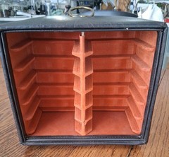 Vintage Savoy 8 Track Tape Carousel Rack 24 Slot Spinner MCM Brown USA A38