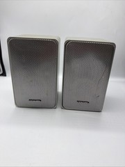 Realistic Metal Minimus-7 Book Shelf Speaker Pair Silver 8 Ohms 40W Radio shack