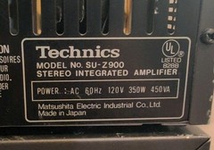 Technics Stereo: SU-Z900 Integrated Amp/ST-Z990 Tuner/RS-D224W Cassette working