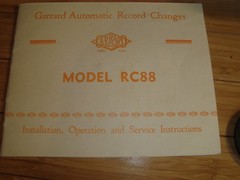 Nice Clean Garrard RC88 Record Changer VINTAGE TURNTABLE