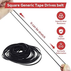 Cassette Recorder Rubber Belts 50PCS Square Belt 40-135mm Mix Package Repair