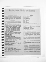 ONE BRAND NEW COPY OF MCINTOSH MC2105 STEREO POWER AMPLIFIER OWNER’S MANUAL