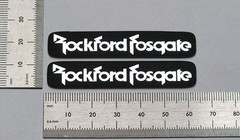 Rockford Fosgate Premium Speaker Badge Emblem Logo Pair Large Custom Made