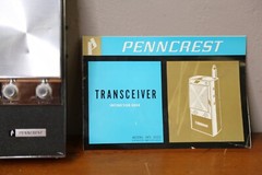 Vintage jc penny TRANSISTOR Radio TRANSCEIVER Penncrest Japan