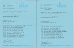 1980 DBX Discussions Dealer Newsletters Digital Disc Releases HiFi Stereo Audio