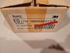 Sony New Sealed L-750 Dynamicron 10x Lot Cassette Beta Tape In Opened Scotch Box