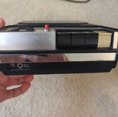 Vintage Arvin 28L09 Portable Cassette Tape Recorder AC/DC Solid State Mono Works