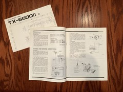 Original Pioneer TX-6500 II SA-6500 II Owner’s Operating Manuals & Schematics