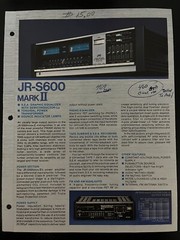JVC JRS100 JRS200 JRS300 JRS400 JRS600 MARK II STEREO RECEIVER BROCHURE JO1278