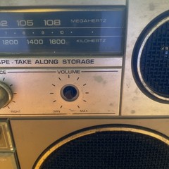 Vtg General Electric GE Boombox AM/FM RADIO 3-5257A Working/Non-working Cassette