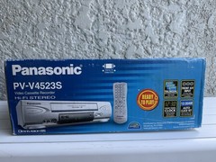 Panasonic PV-V4523S VCR OmniVision 4 Head Hi-Fi Stereo Silver New Sealed