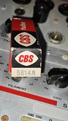 CBS 5814A tubes, black plates, square / D getter