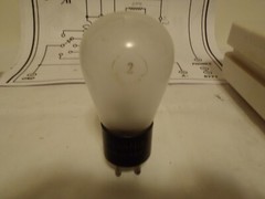SYLVANIA NUMBER 2 ,PLUG IN RESISTOR VACUUM TUBE TESTED 5.6 OHMS COLD, 4 PIN