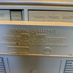 Vtg General Electric GE Boombox AM/FM RADIO 3-5257A Working/Non-working Cassette