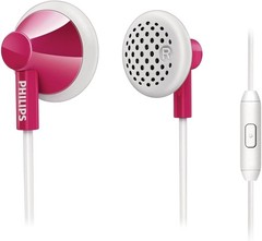 Philips SHE2105 In-Ear Headphones With mic -Pink