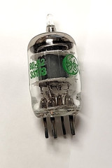 G.E. JAN 5654W Vacuum Tubes Military Grade Electron New Old Stock sleeve of 5pc