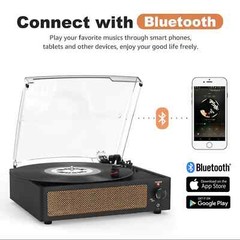 RetroAudio Record Player Bluetooth Turntable Stereo Vinyl Wireless Audio Turntab