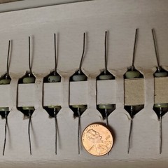 12K 0.05% 5ppm High Precision Axial Wire Resistor Silver Soviet Ussr OTK MIL