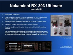 Nakamichi RX-303 Cassette Deck Ultimate Restoration Kit – Wima, OnSemi, Nichicon
