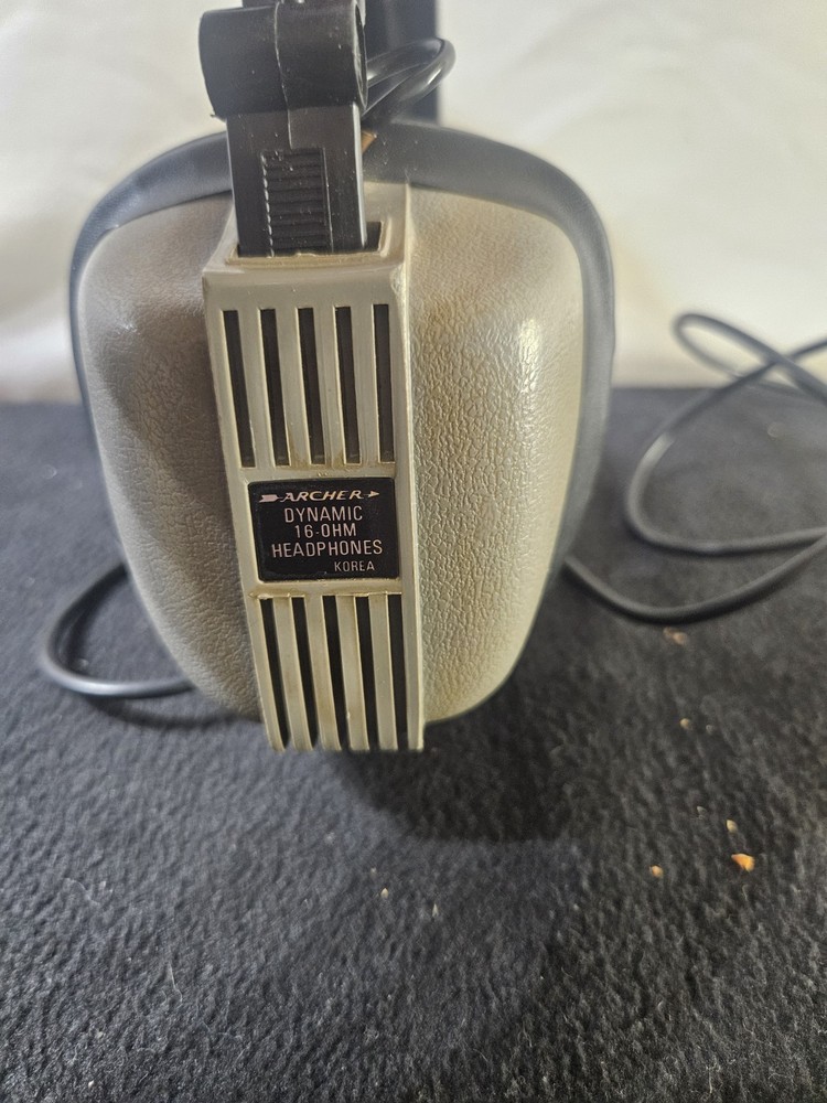 Vintage Archer Dynamic 16-OHM Headphones Green Korea