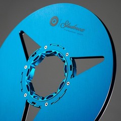 Studevox 10.5″ Polished Blue Aluminium Empty Tape Reel For Reel Tape Recorders