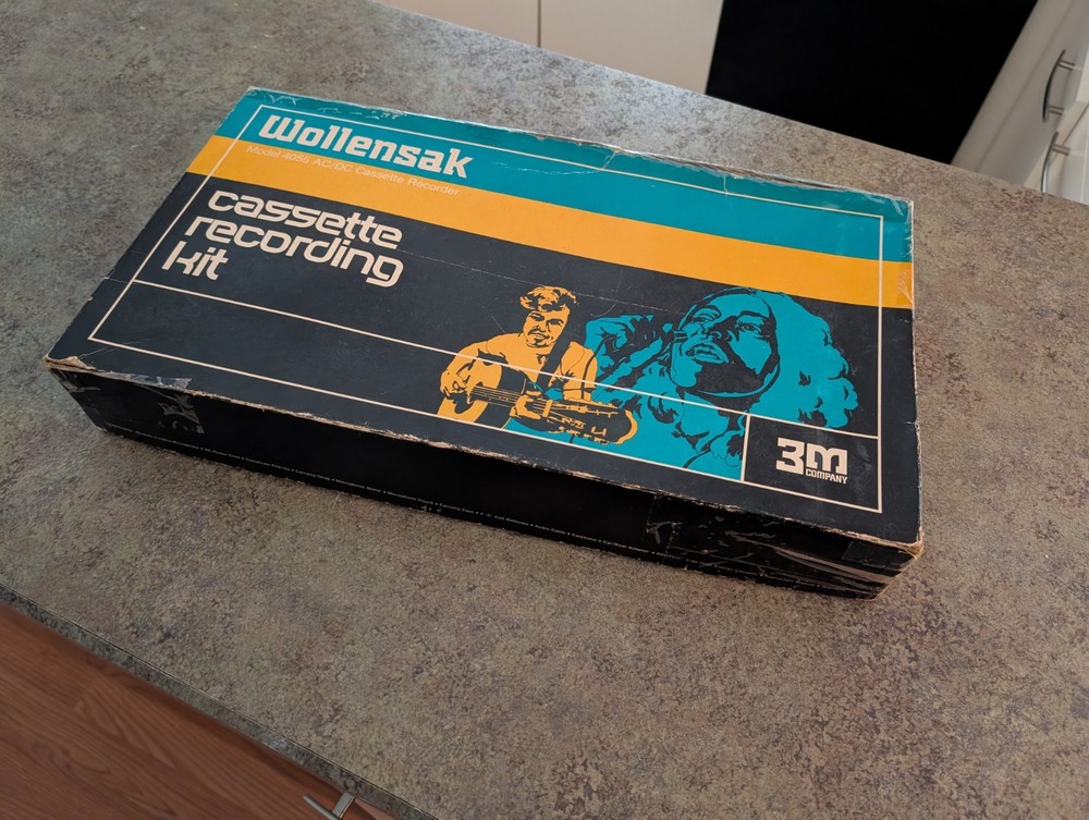 RARE Vintage Wollensak Cassette Recording Kit 3m Co with Box ~ See VIDEO
