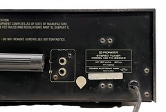 Vintage Pioneer SA-6500 II TX-6500II, 25W AM/FM Stereo Combo 1976 Fully Serviced