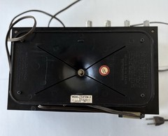 ZENITH F472W-3 Circle of Sound Flip Clock AM/FM Radio Woodgrain Radio PARTS READ