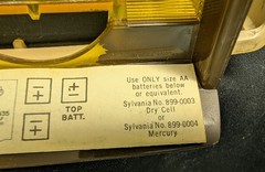 1956 Sylvania Thunderbird Transistor Radio Model 3102 working cond unknown as-is