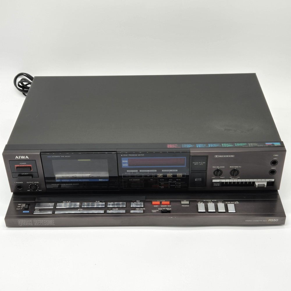 Vintage Aiwa R550 Stereo Cassette Deck Player Japan PARTS REPAIR ONLY