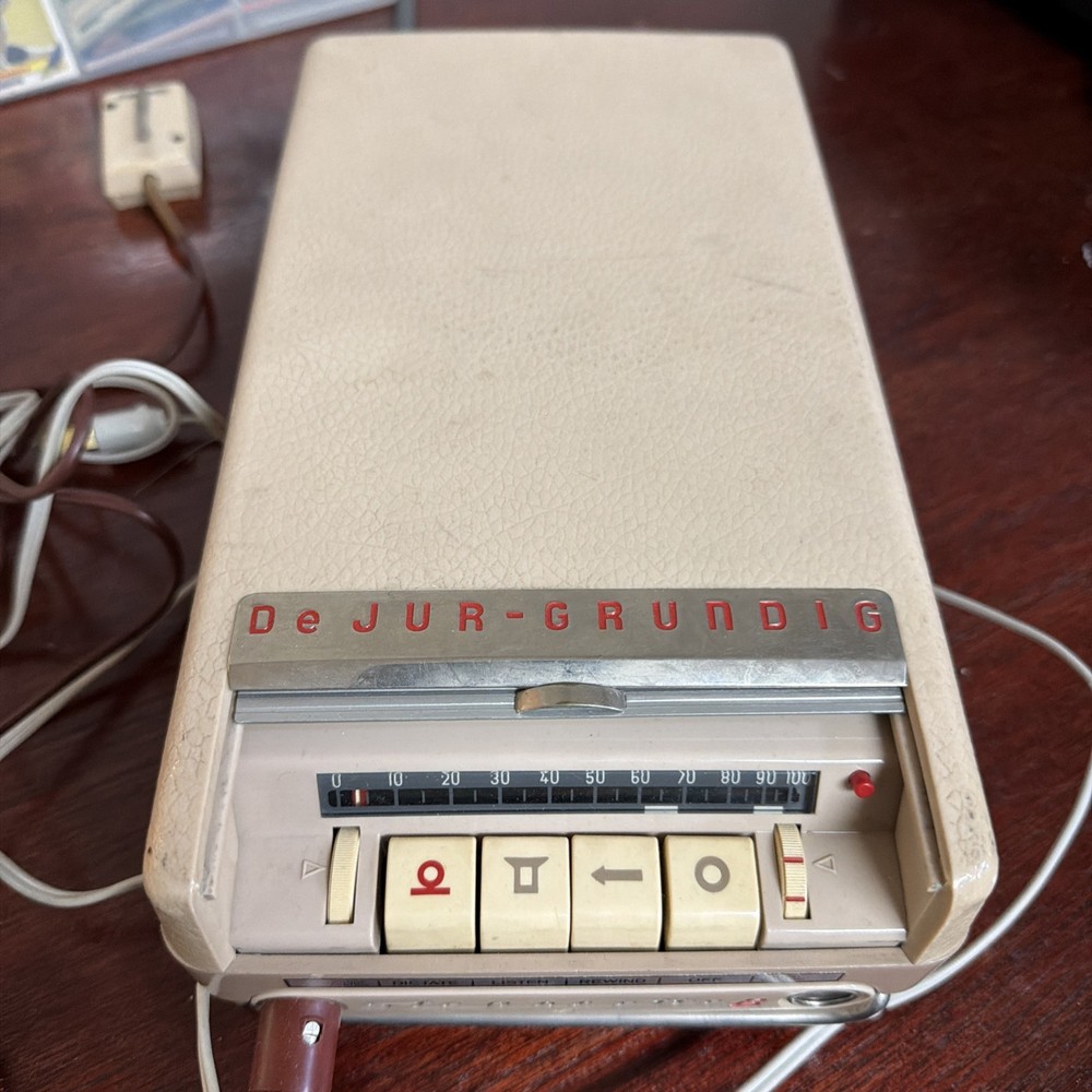 De Jur- Grundig Vintage voice Recorder Tested! Made In West Germany