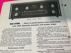 McIntosh Catalog about 1973 w/ MAC1700 & MAC1900 – NEW LOWER PRICE