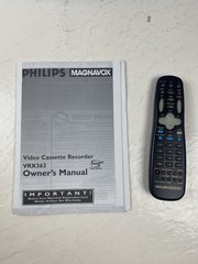 Philips Magnavox VRX363AT VHS VCR 4-Head Hi-Fi Stereo Tested w/ Remote