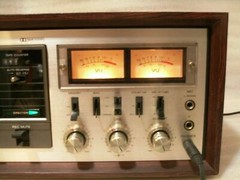 TEAC A-601R works but has few small issues! Real wood case! READ description