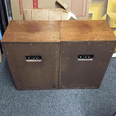 Pioneer Model CS-55 Vintage Standing Wood Grain Speakers