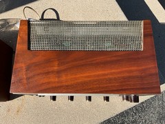 Vintage Fisher 150 FM MPX Stereo Receiver w/ Model 5 Speaker & Wood Case, Works!