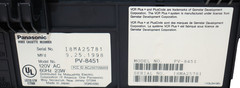 Panasonic PV-8451 VHS VCR Convert VHS to Digital USB Capture AV-HDMI Adapter