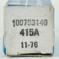 (1) Tested 1976 Western Electric 415A Tube with Box O Ring Halo Getter Code 7639
