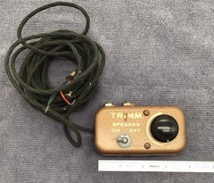TRIMM Vintage Speaker On Off Control 1/4” Output Jacks Toggle On Off Circa 50’s