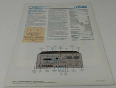 Vintage Fisher Cassette Deck CR 5120 Brochure Pamphlet Booklet