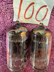 2 Sylvania 12AX7 7025 ECC83 Quad McIntosh Scott Fisher preamplifier Pilot Tubes
