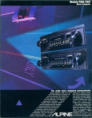 1978 Alpine 7100 7217 Car Auto Stereo Cassette Receiver FM AM Dealer Brochure