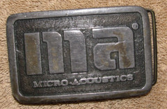 Vintage Micro Acoustics Belt Buckle – Audio Stereo Turntable