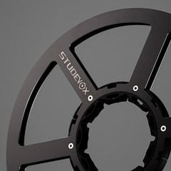 Studevox 10.5″ Edge Polished Black Aluminium Tape Reel For Reel Tape Recorders