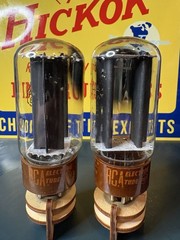 Match Pair 1962 RCA 5R4GYB Black Plate Rectifier Tubes 539C Test NOS 🌊