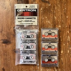 Sony MC60 + Certron M60 Microcassette Micro Cassette Lot NEW